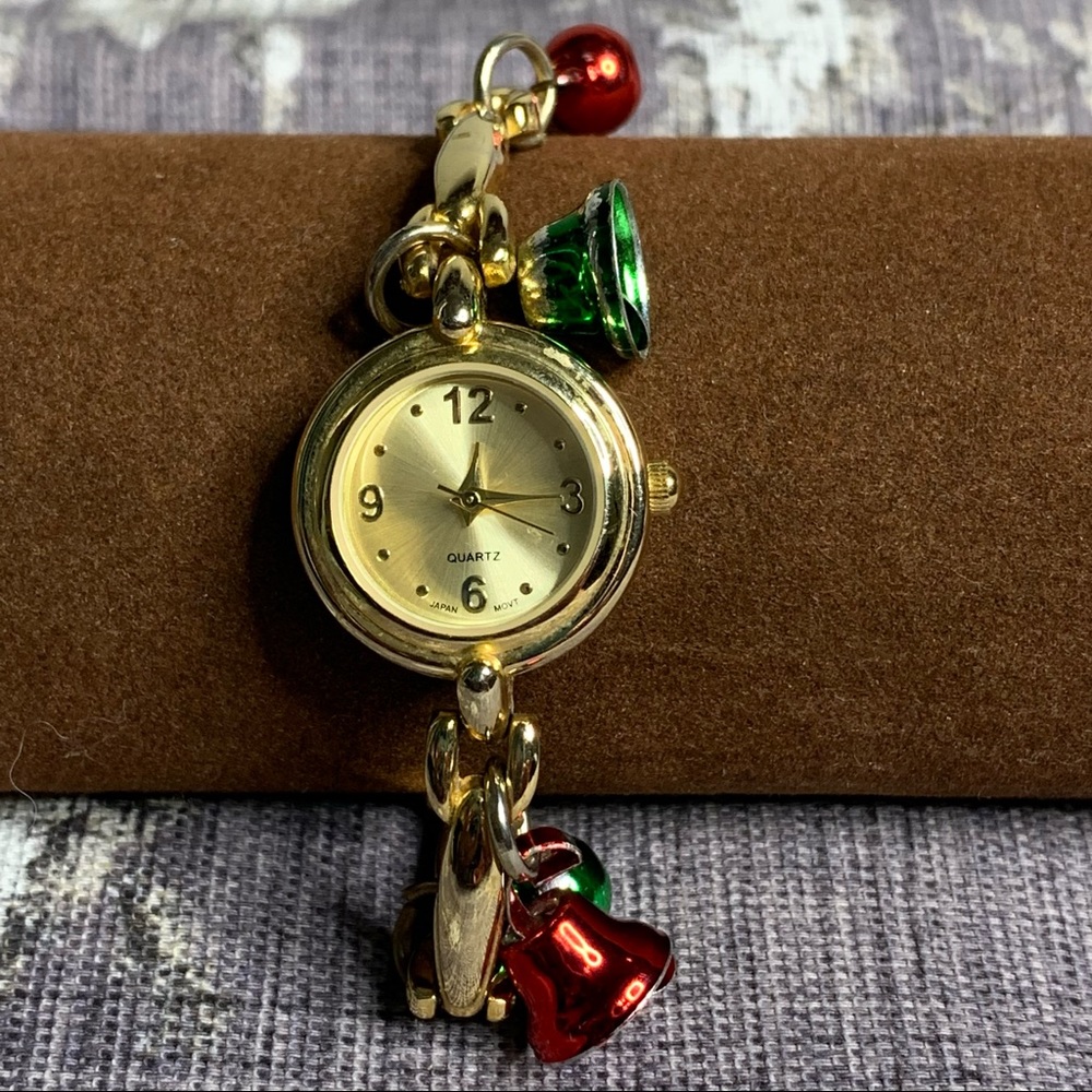 Quartz Christmas Bell Bracelet Watch